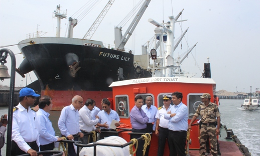Union shipping secretary hails Paradip Port team for 100 million tonne cargo handling