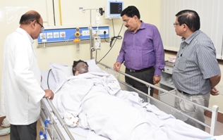 Nalco orders probe into Angul smelter plant fire accident, CMD meets victims in hospital