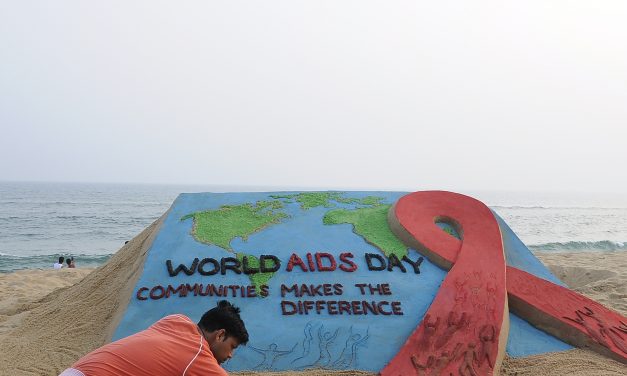 World AIDS Day: Sand artist Manas Sahoo’s arty message