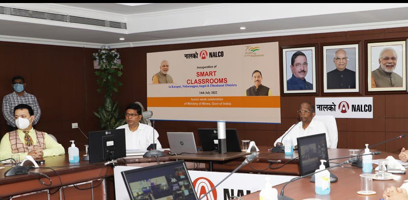Nalco joins nation in celebrating Azadi Ka Amrit Mahotsav by launching 300 Smart Class Rooms in Govt. Schools