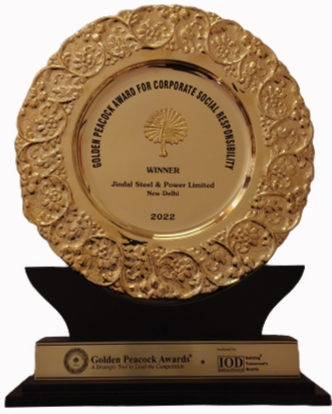 Jindal Steel & Power wins prestigious Golden Peacock CSR Award