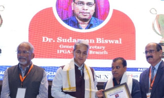 Odisha’s Assistant Drug Controller Dr.Sudarsan Biswal received IPGA Fellowship Award