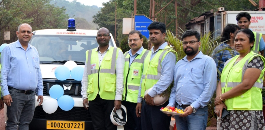 AM/NS India launches Life Support Ambulance Service in Keonjhar