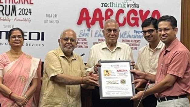AIIMS Bhubaneswar’s pediatric department conferred ReTHINK INDIA Aarogya Bhushan Award