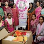 NTPC Swayamsidha Ladies Club distributes clothes to needy women