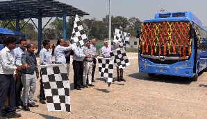 Tata Steel Meramandali launches 20 electric buses for employees