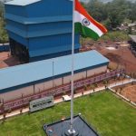 175th Monumental National Flag installed at Kasia Mines of Jindal Steel