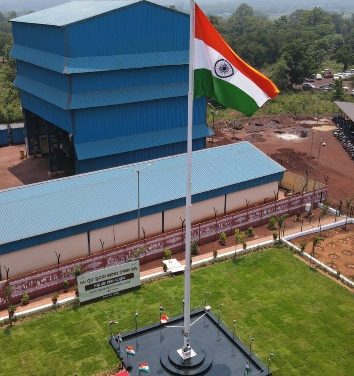 175th Monumental National Flag installed at Kasia Mines of Jindal Steel