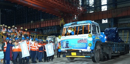 Tata Steel Kalinganagar plant dispatches the first batch of Galvanised Coils
