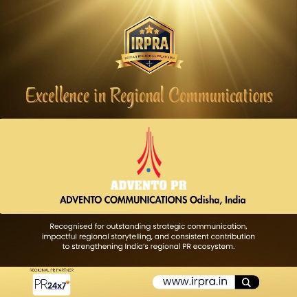 Advento Communications, Bijayeeta & Pabita bag  Regional PR Award 2025
