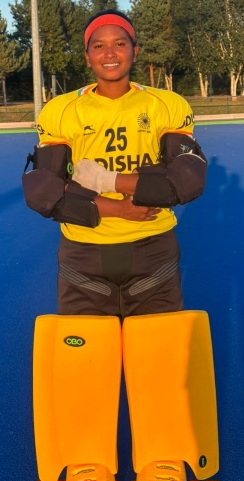 Odisha Tata Hockey Centre’s goalkeeper Harsharani Minz in India’s Junior Women’s Hockey Team for AHF Women’s Junior Asia Cup in China